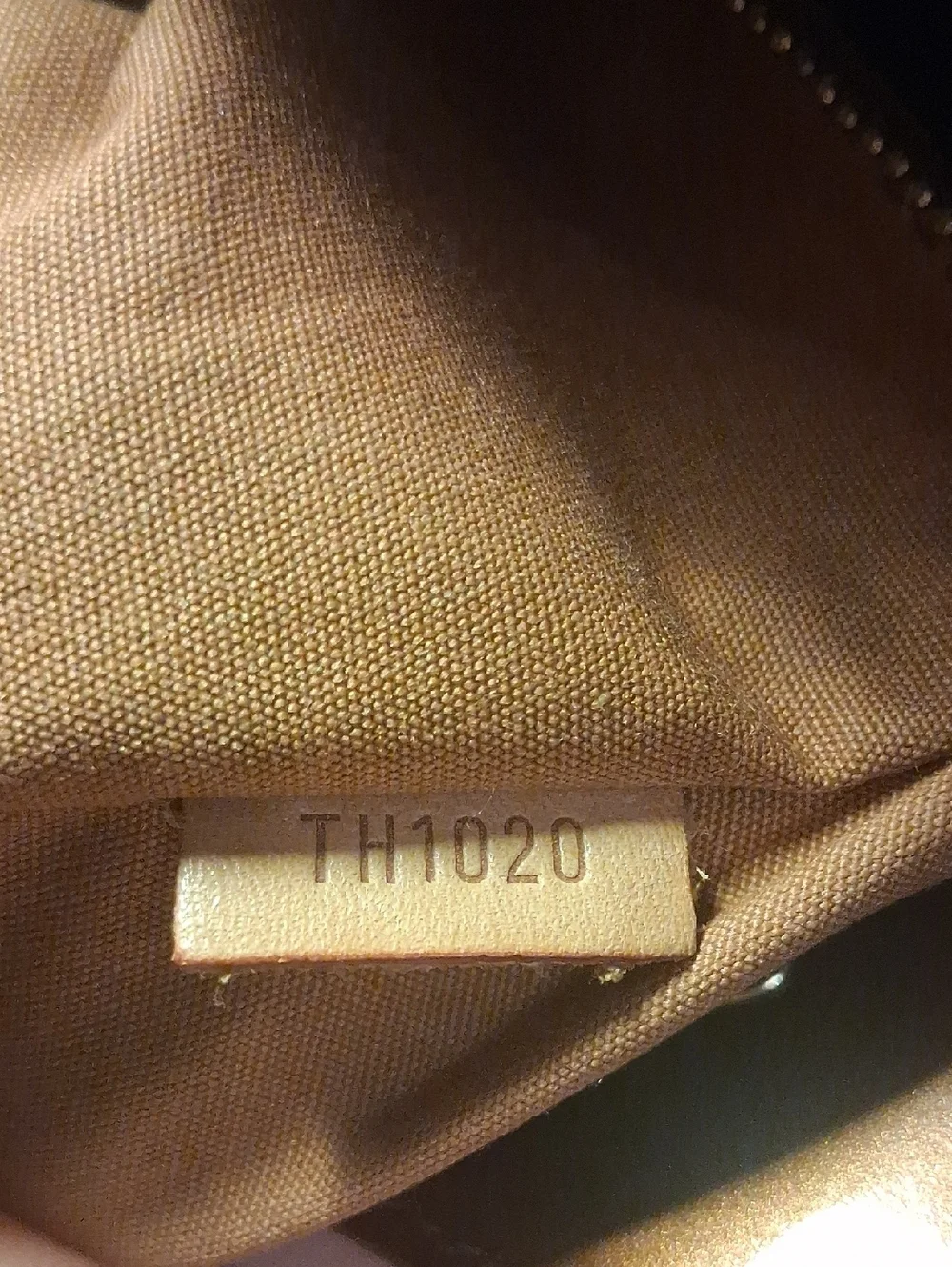 Louis Vuitton Brown Embossed Leather Tote Bag
